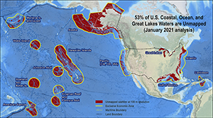 Image of unmapped U.S waters as of January 2021.