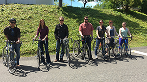 Bike to Work Day participants at PHB. 