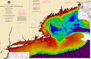 Bathymetry coverage for New England