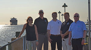 Christine Burns, Darren Wright, Christopher Diveglio, Kyle <br />Ward, and Sam DeBow at the Savannah River.