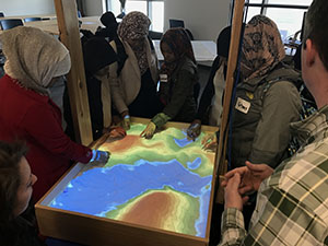 Hydro sanbox being used by students in Seattle, WA