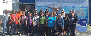 high school teachers participating in SMART tour of maritime industry 