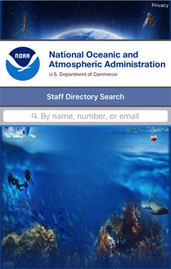 NOAA staff directory app