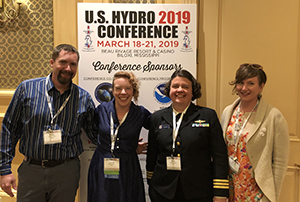 Peter Holmberg, Tyanne Faulkes, Cmdr. Olivia Hauser, and Annie Raymond