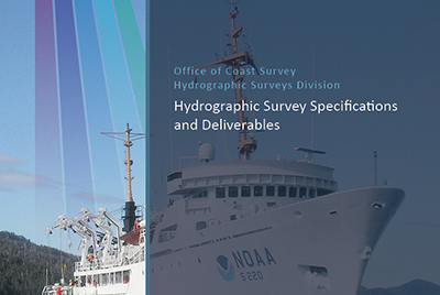 A cover image of the 2022 Hydrographic Surveys Specifications and Deliverables