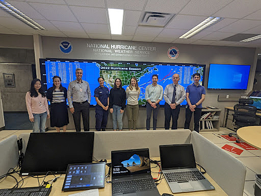 A group image of participants in the OCS-NWS joint kickoff meeting held at the National Hurricane Center in Miami Florida.