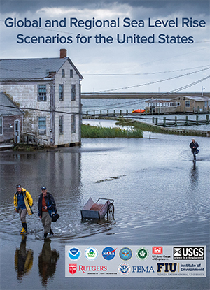 Image showing the cover of the 2022 Sea Level Rise Technical Report