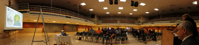 Public preparedness meeting at Port Morgan City, Louisiana.