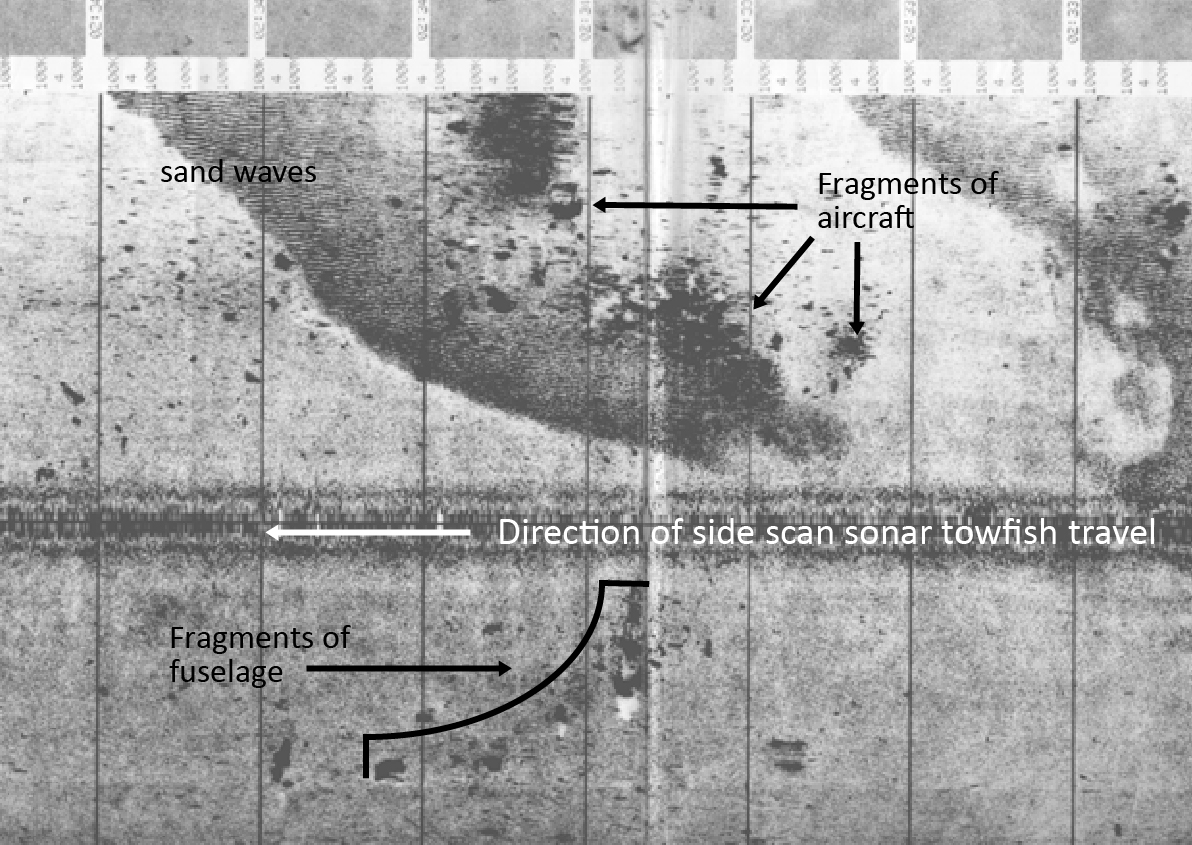 Side scan sonar image collected by NOAA Ship Rude