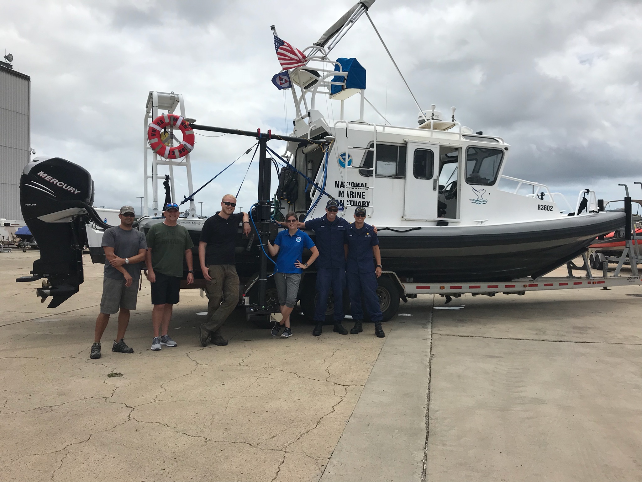 Coast Survey’s hydrographic survey experts along with the Office of National Marine Sanctuary staff are ready to survey Honolulu Channel following Hurricane Lane.