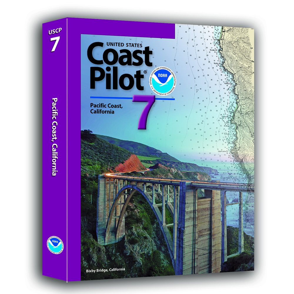 An image showing the cover and spine of United States Coast Pilot 7.