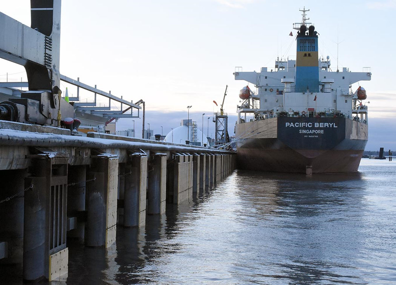 View alongside the Port of Alaska following the earthquake on November 30.