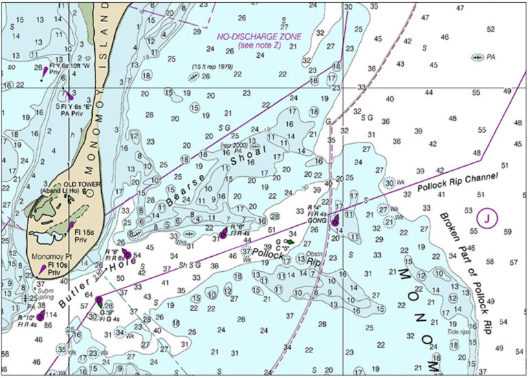 Surveying south of Cape Cod, Massachusetts in transit to the Great ...