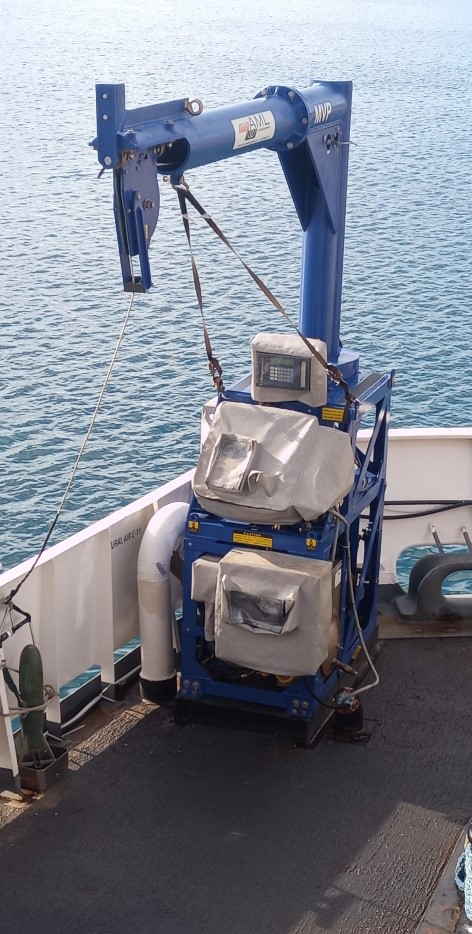 An image showing the ship's moving vessel profiler.