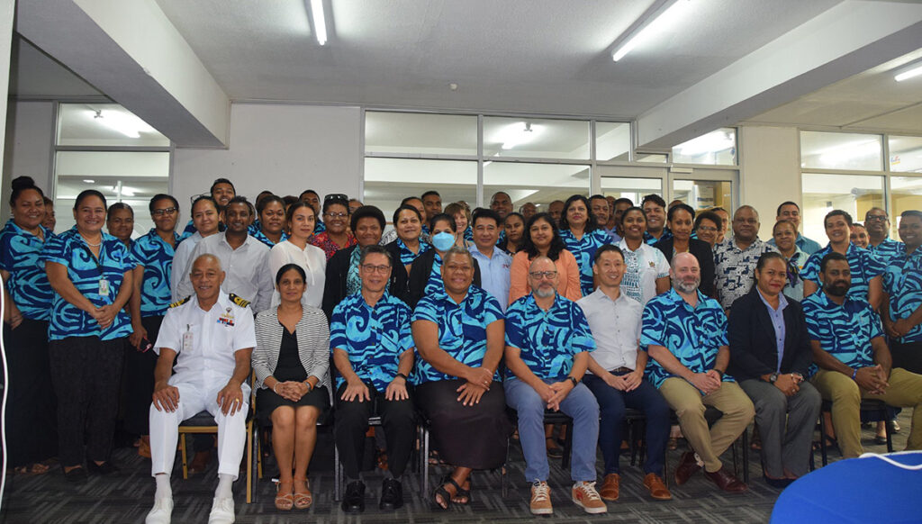 Fijian National Workshop on the Integrated Geospatial Information Framework with national participants in Suva, June 2022.