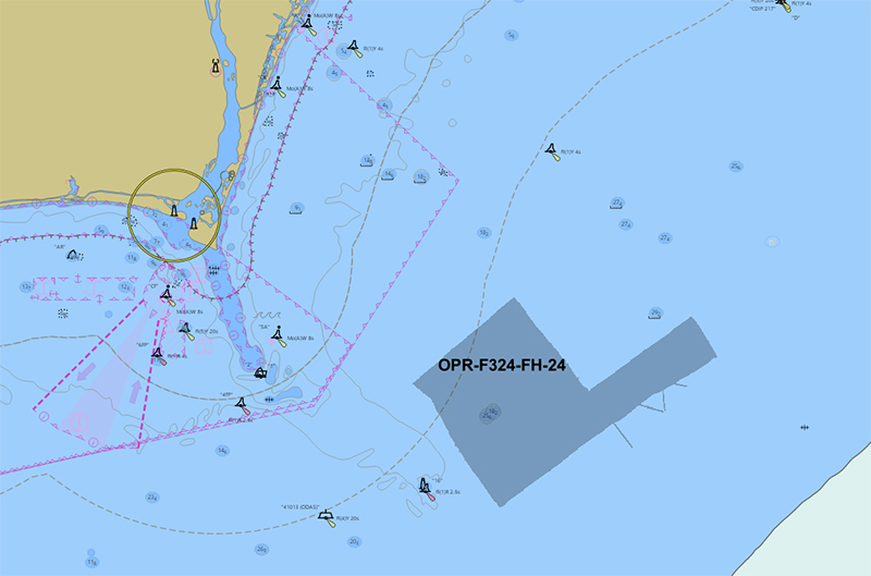 An overview map showing the project area OPR-F324-FH-24.